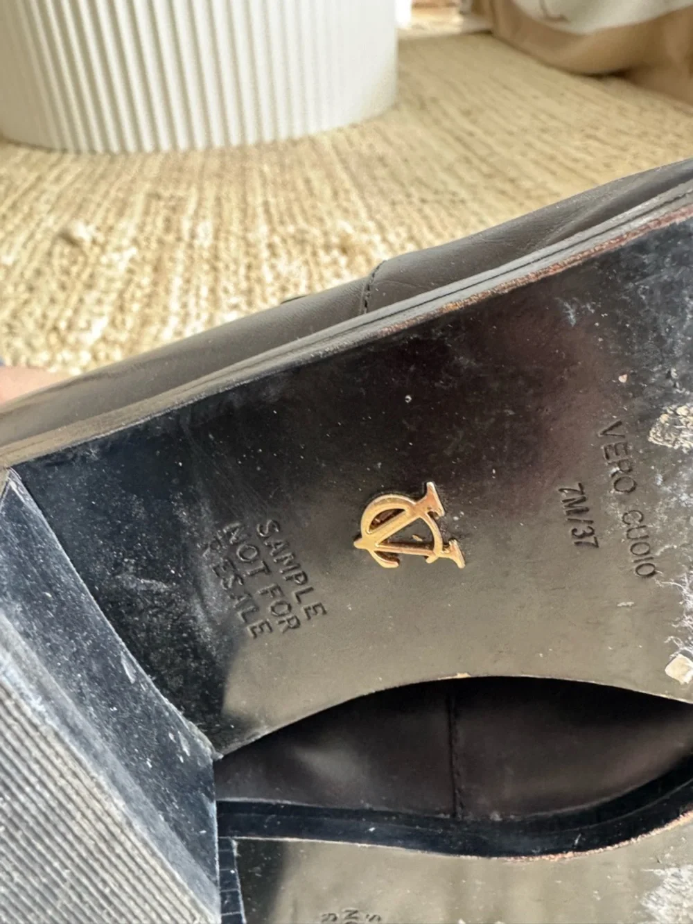 Vince Camuto Signature Black Leather Studded Western Ankle Boots $350 premium - Picture 6 of 6